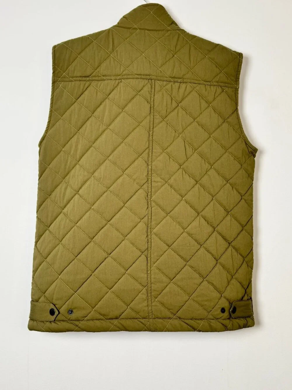 Dakota Grizzly Men's Nicco Stretch Quilted Western Olive Green Vest Sz M
